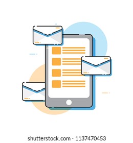 E-mail concept. Marketing e-mail.