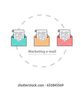E-mail concept . Marketing e-mail.