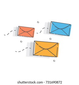 E-mail concept . Marketing e-mail.