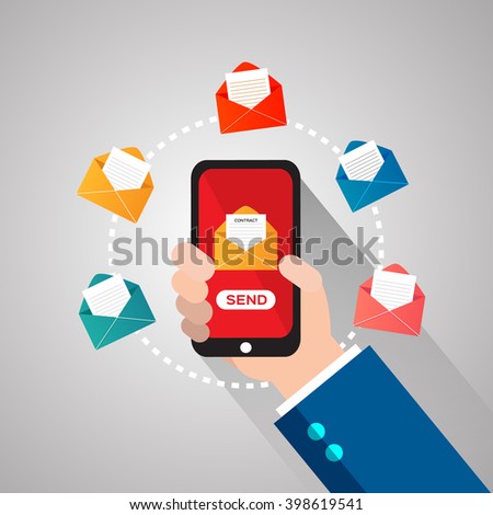 E-mail concept . Marketing e-mail.