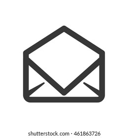 Email concept represented by envelope icon. Isolated and flat illustration