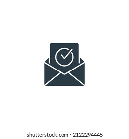símbolos de confirmación de correo electrónico elementos vectores para web infográfica
