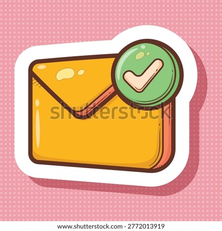 Email Confirmation Message Vector Illustration