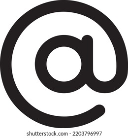 icono de contacto de correo electrónico. Perfecto para diseño web o aplicaciones de interfaz de usuario. Ilustración vectorial simple.