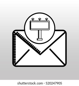 email correspondence concept graphic icon vector illustration eps 10