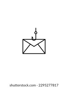 email cyber crime icon, vector best line icon.