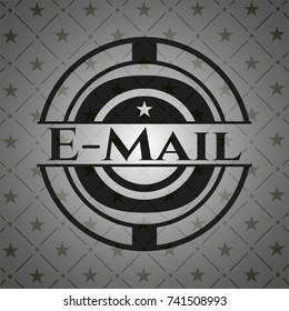 Email dark emblem. Retro