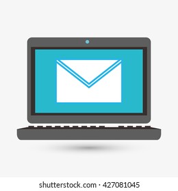 Email design. envelope icon. Isolated illustration