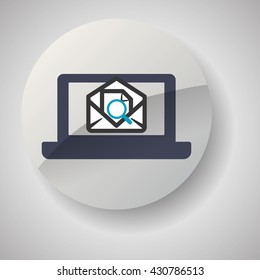 Email design. envelope icon. Isolated illustration , vector