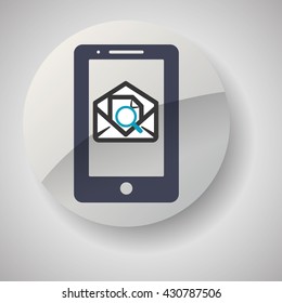 Email design. envelope icon. Isolated illustration , vector