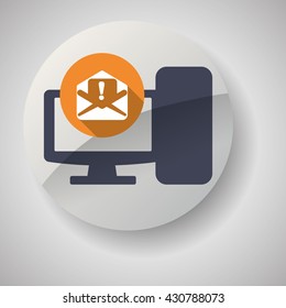 Email design. envelope icon. Isolated illustration , vector