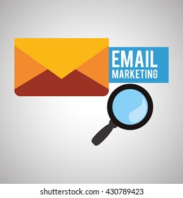 Email design. envelope icon. Isolated illustration , vector