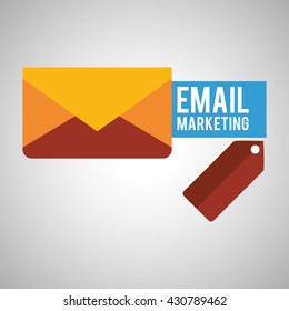 Email design. envelope icon. Isolated illustration , vector