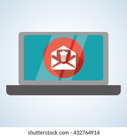 Email design. envelope icon. Isolated illustration , vector