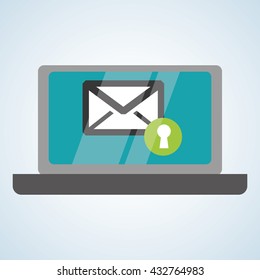Email design. envelope icon. Isolated illustration , vector