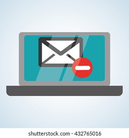 Email design. envelope icon. Isolated illustration , vector