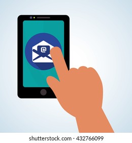Email design. envelope icon. Isolated illustration , vector