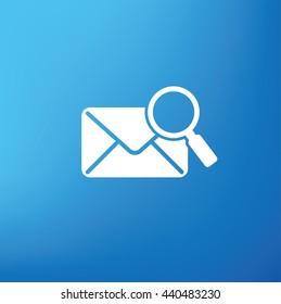 Email design on blue background,vector
