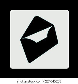 Email design over black background, vector illustration