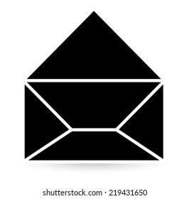Email design over white background, vector illustration