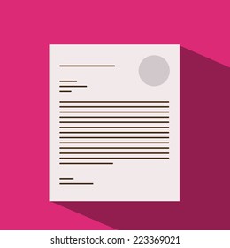 Email design over white background, vector illustration 