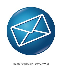 Email design over white background, vector illustration.