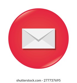 Email design over white background, vector illustration.