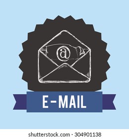 Email digital design, vector illustration 10 eps graphic
