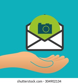 Email digital design, vector illustration 10 eps graphic