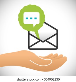 Email digital design, vector illustration 10 eps graphic