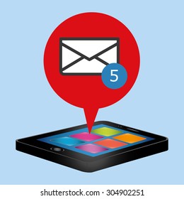 Email digital design, vector illustration 10 eps graphic