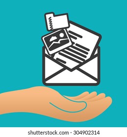 Email digital design, vector illustration 10 eps graphic