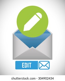 Email digital design, vector illustration 10 eps graphic