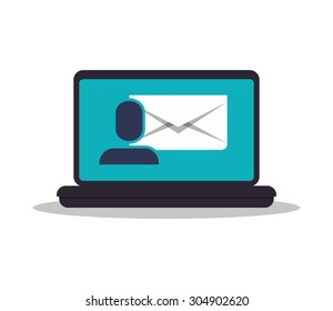 Email digital design, vector illustration 10 eps graphic