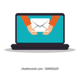 Email digital design, vector illustration 10 eps graphic