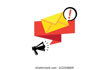 Correo electrónico, vector de marketing digital, ilustración de negocios en línea, banner de concepto