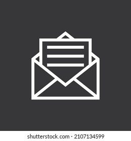 Correo electrónico con icono de documento en fondo gris