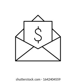 Email, dollar, SEO icon. Simple line, outline vector elements of commerce icons for ui and ux, website or mobile application