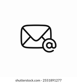 email domain mail icon sign vector