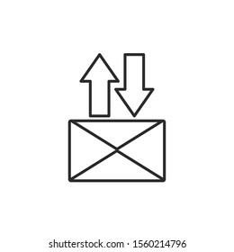 email download and upload data digital technology internet line style