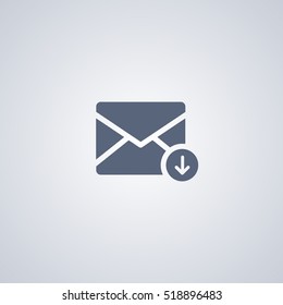 E-mail download vector icon
