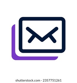 email duo tone icon. vector icon for your website, mobile, presentation, and logo design.