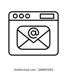 Email Editable and fully layered vector icon