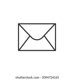 email editable stroke line icon, communication icon