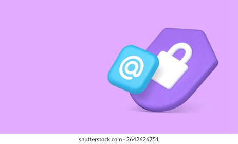 Segurança de e-mail e-mail cibercrime proteção antivírus proteger espaço cópia faixa. Proteção de dados de documentos antisspam cadeado de escudo de autorização de autenticação confidencial