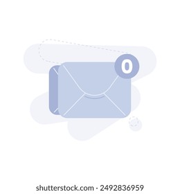 Email Ilustración de IU de estado vacío 