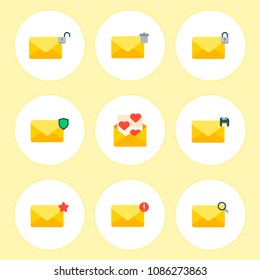Email envelope cover icons 