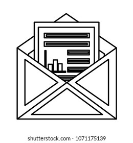 email envelope document report statistic