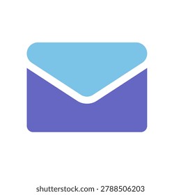 Email envelope flat icon symbol vector illustration