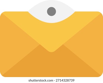 Icono de sobre de correo electrónico para comunicación y notificación